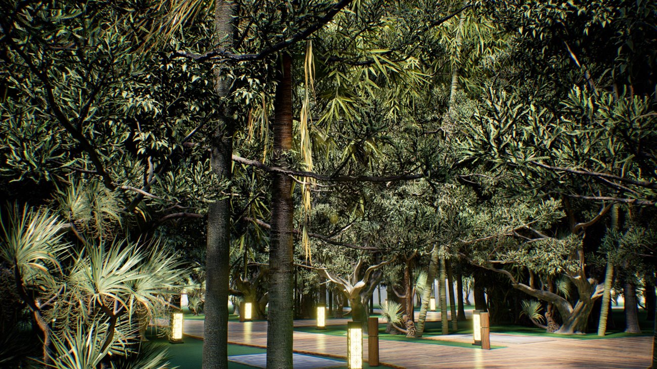 Green living spaces at Avila Meadows