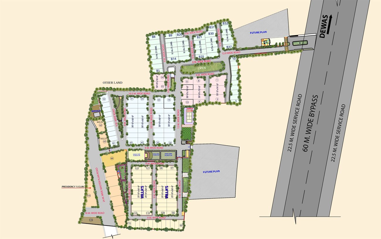 Avila Meadows residential plot layout